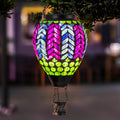 Mosaic Hot Air Balloon Solar Lanterns Outdoor Waterproof - Colorful