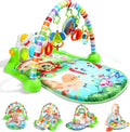 Cute Stone Baby Gym Play Mat with Musical Piano for Interactive Learning