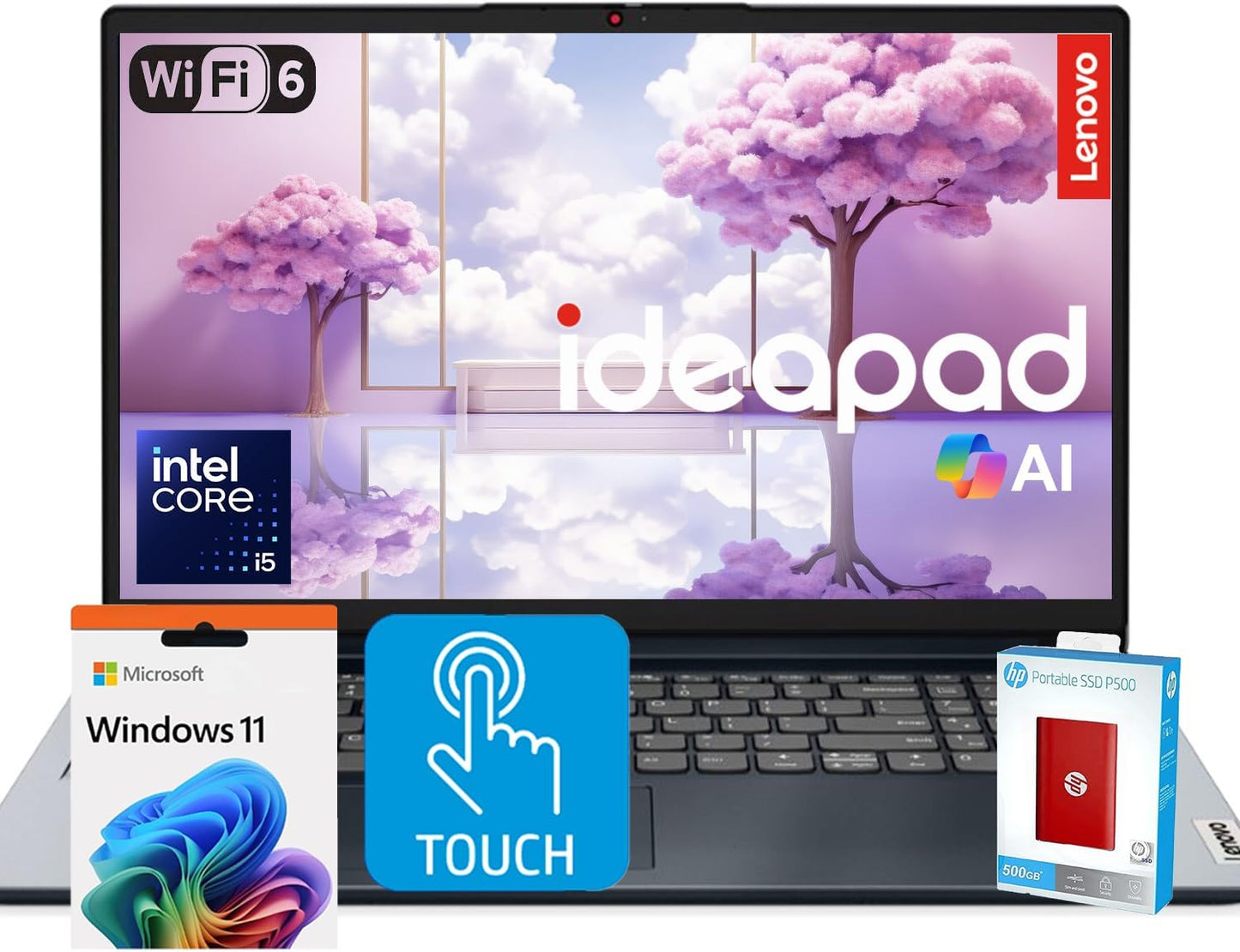Lenovo IdeaPad Premium Series Laptop with 15.6 FHD Touchscreen