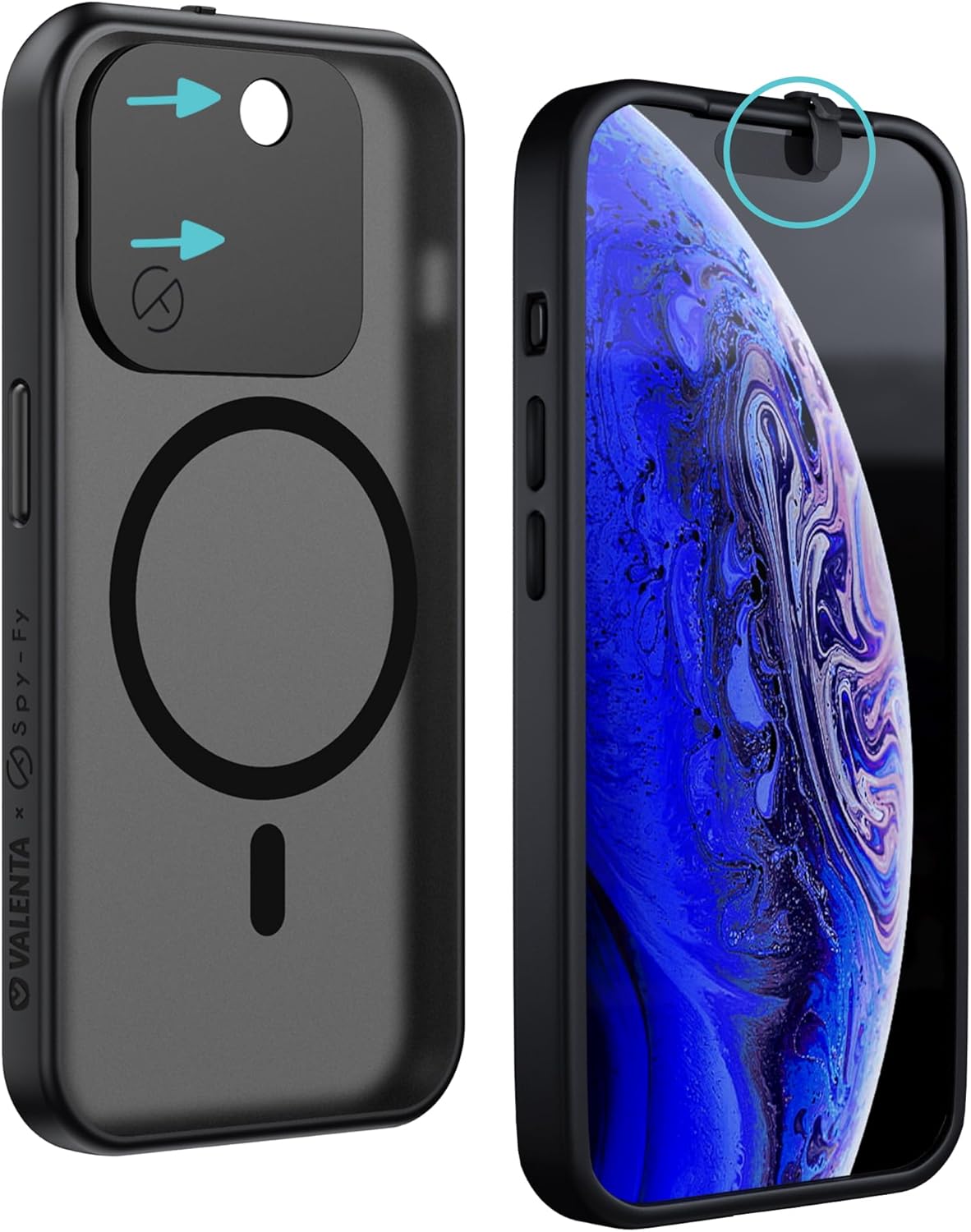 Spy-Fy Privacy Case for iPhone 15 Pro with Kickstand & Covers