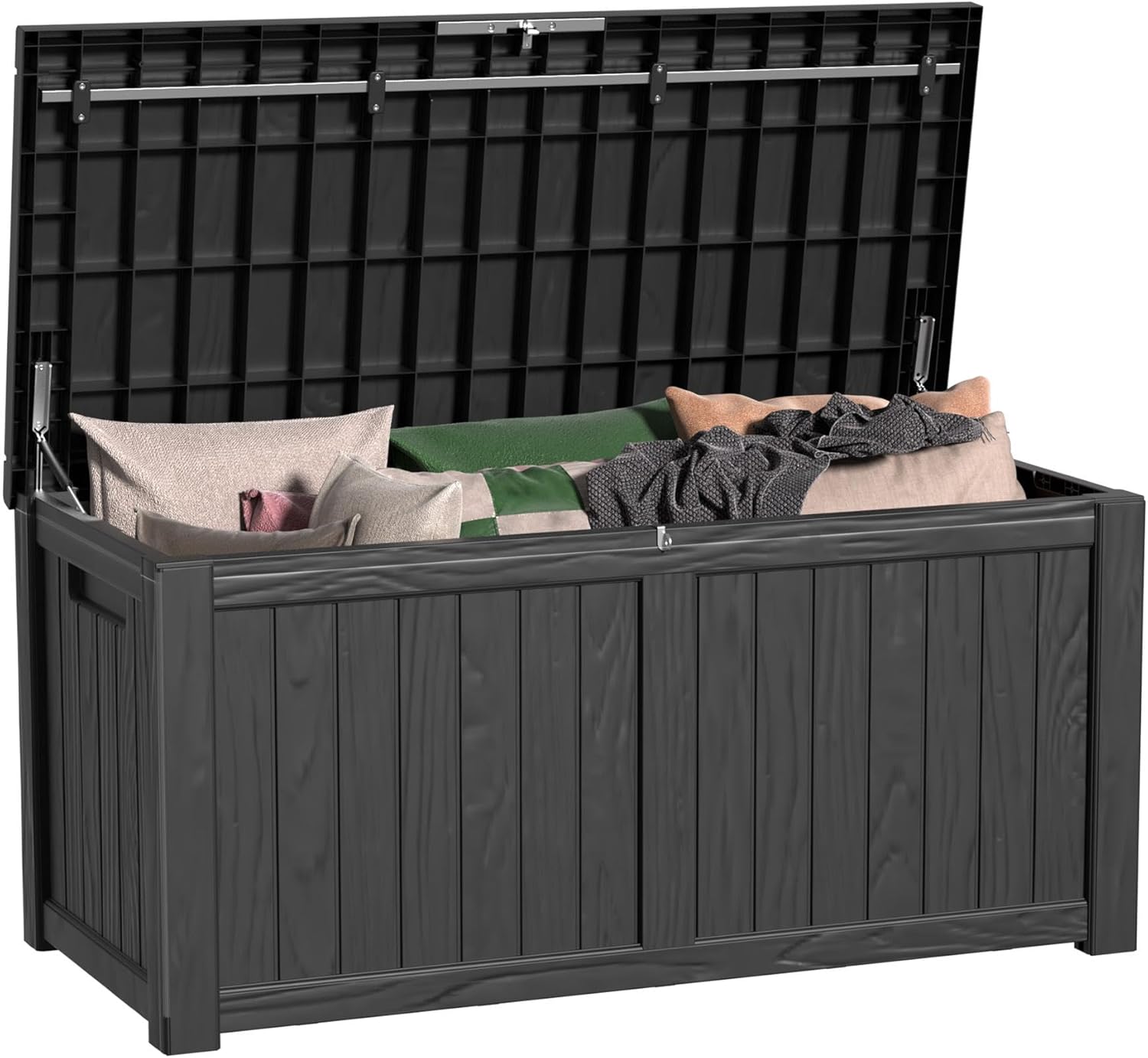 120 Gallon Outdoor Deck Box for Storage and Patio Furniture