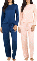 Women's Pajama Set 2 Pack - Soft Breathable Shorts or Long Sleeves