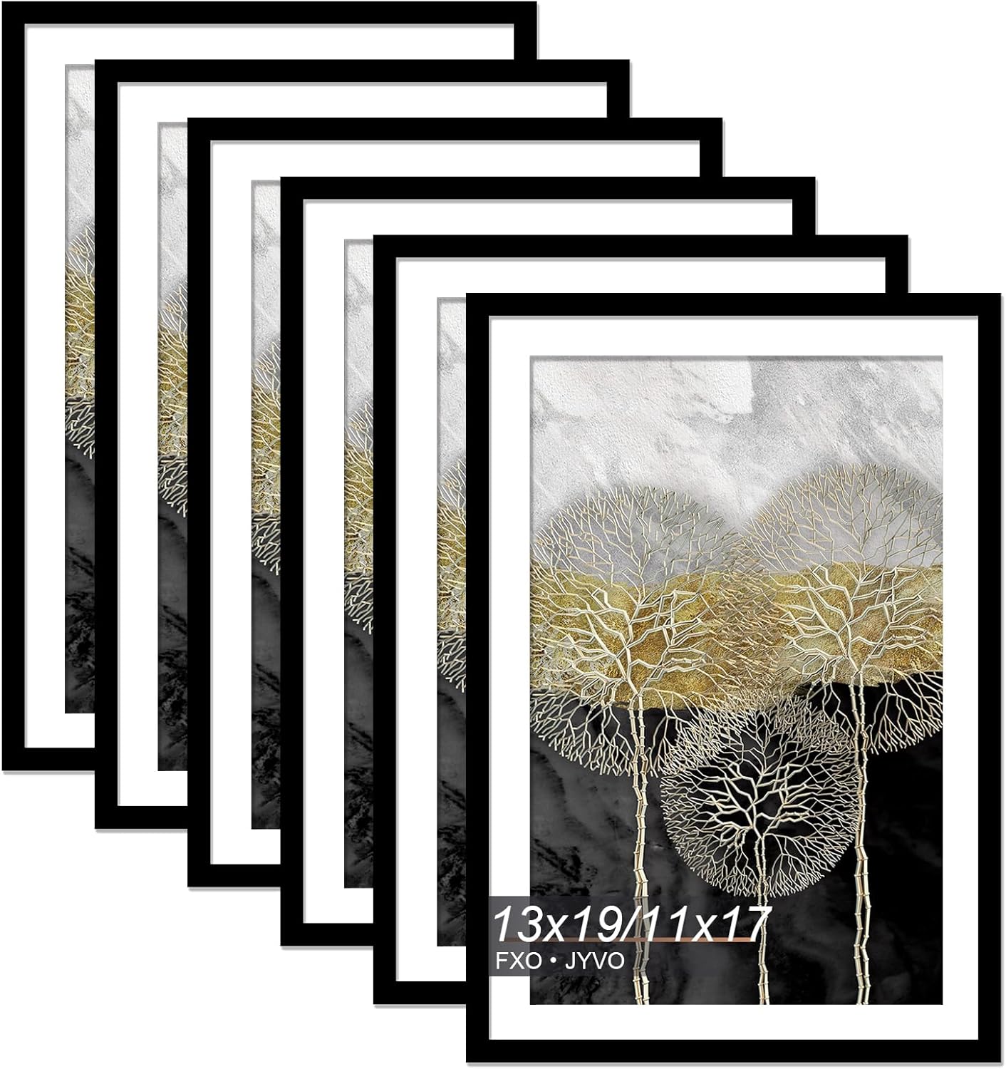 13x19 Picture Frame Set of 6 for Posters and Photos