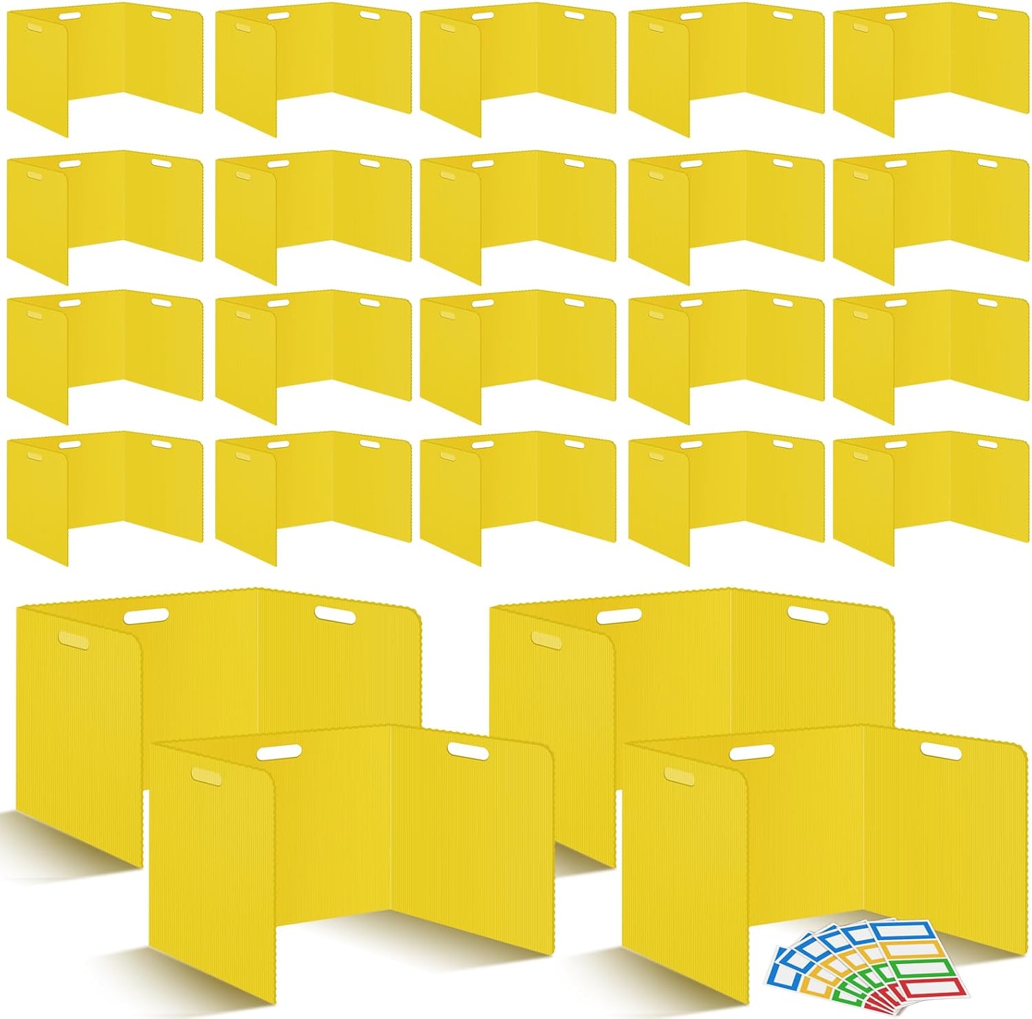 24 Pcs Desk Dividers for Students - Privacy Folders Shields