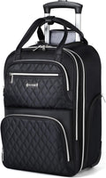 Rolling Backpack for Women 15.6 in Laptop Wheeled Backpack - Travel