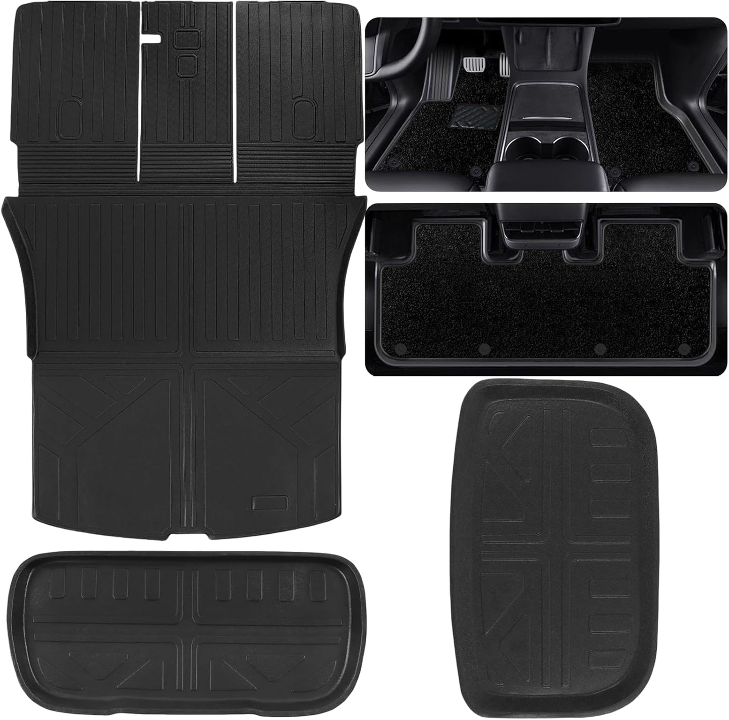 Custom Fit Double Layered Floor Mats for Tesla Model Y 2025-2026