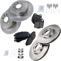 TRQ Front and Rear Brake Pad & Rotor Kit for Lexus GS/IS/SC - Ceramic