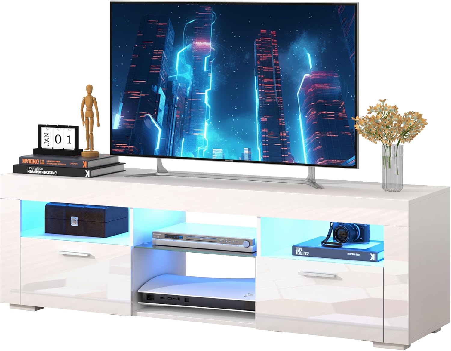 Modern LED TV Stand - Sleek Storage & Style