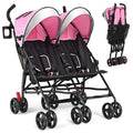 Double Umbrella Stroller - Lightweight Side-by-Side Twin Stroller