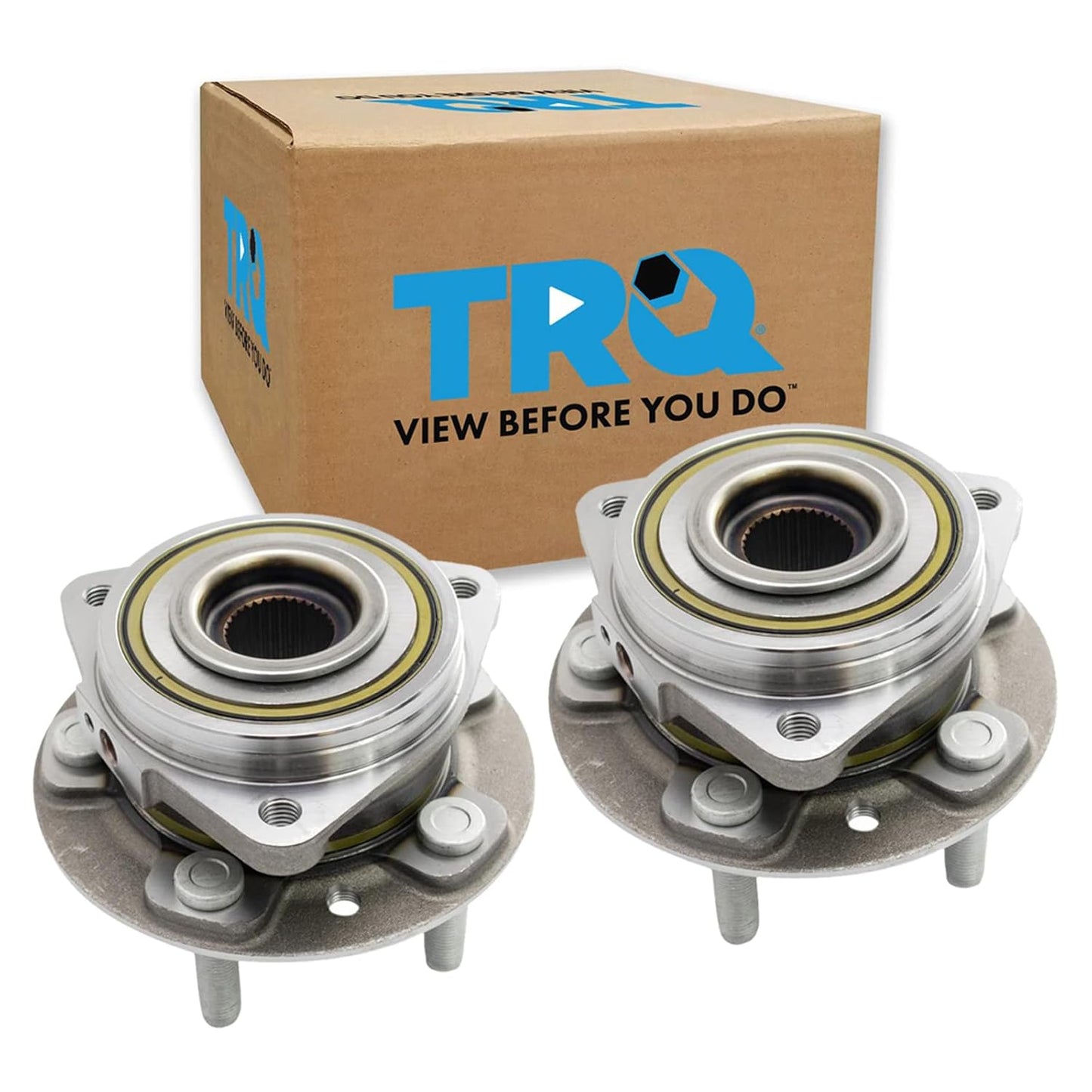 TRQ Front Wheel Bearing & Hub Assembly Set for Jeep Gladiator