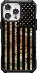 Subdued US Flag Over Multicam Scorpion Case for iPhone 16 Pro Max