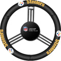 NFL Leather Steering Wheel Cover in Team Colors - Genuine Leather