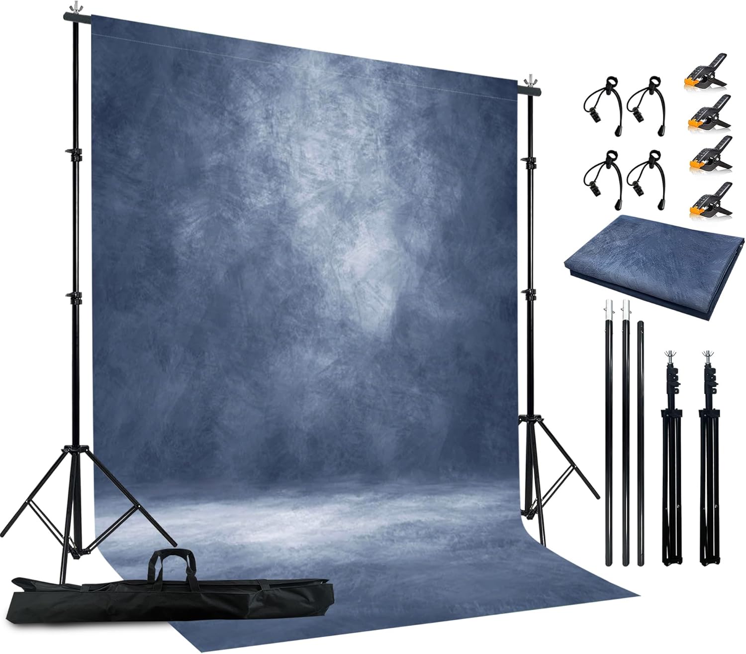 2-in-1 Abstract Photography Backdrop Stand Kit for Portraits