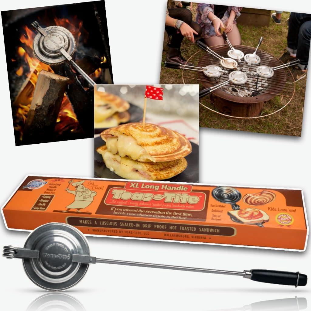 Handheld Sandwich Grill XL for Perfect Toasted Snacks & Meals