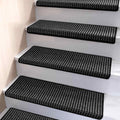 Non-Slip Bullnose Carpet Stair Treads for Indoor Wooden Steps