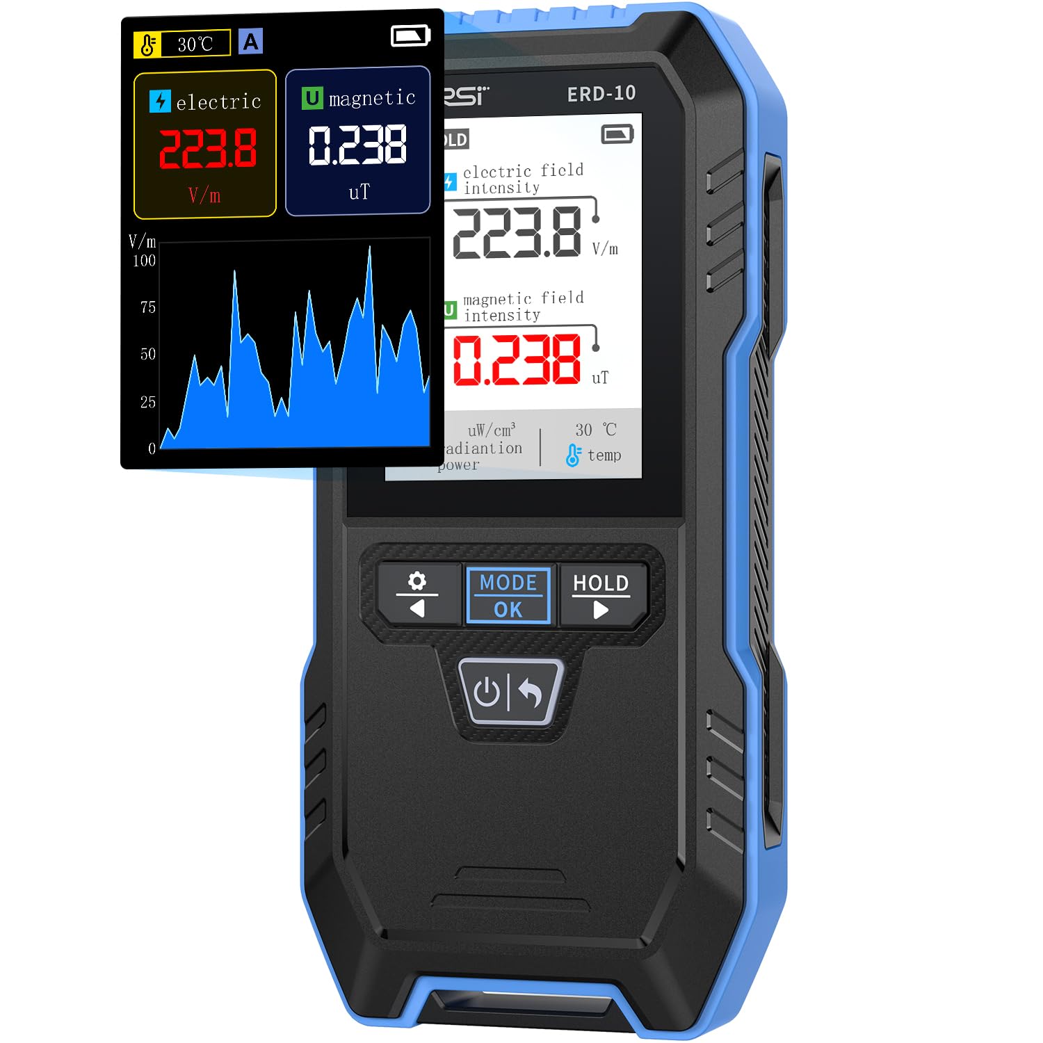 FNIRSI ERD-10 EMF Detector: 4 in 1 Radiation Meter for Safety