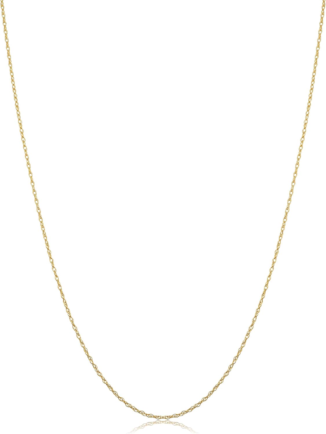 Kooljewelry Womens Classic Rope Chain - 10k Yellow Gold Necklace