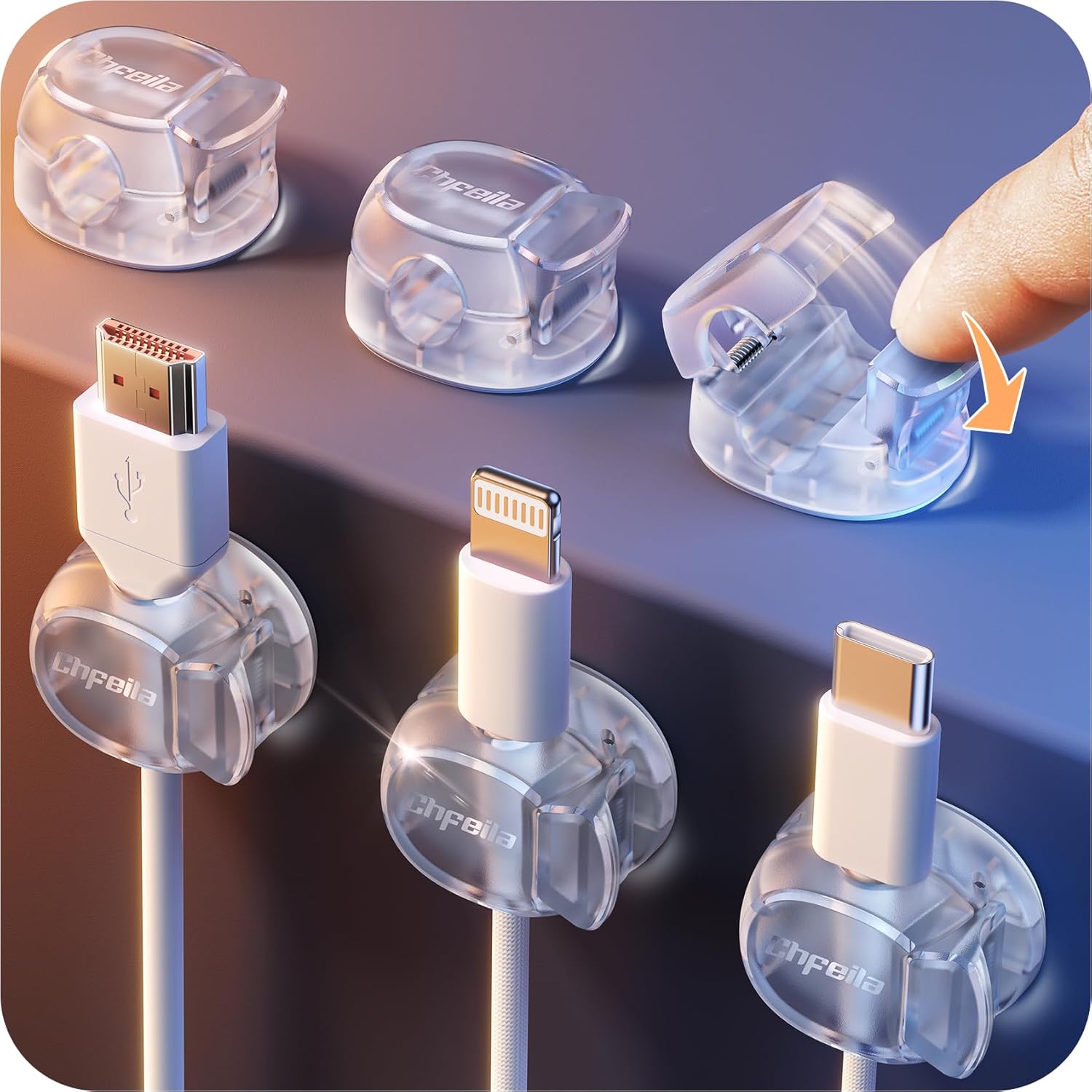 Chfeila Dual Spring Cable Clips - Max Stability!