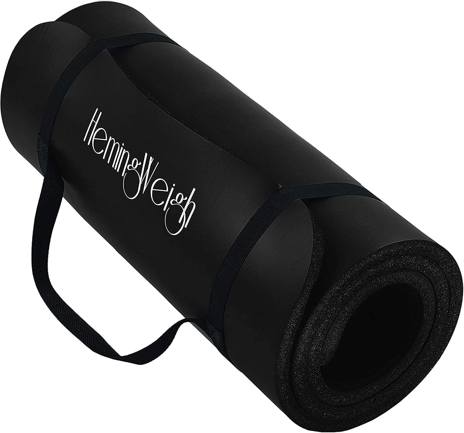 HemingWeigh Extra Thick Non Slip Yoga Mat for Home Workouts