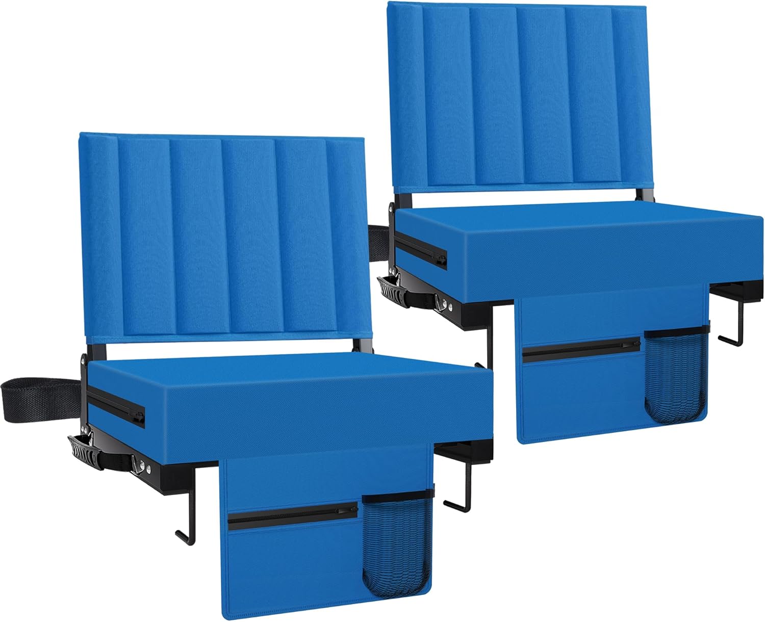 Stadium Seat for Bleachers with Back Support and Cushion Comfort