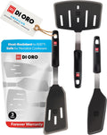 Silicone Turner Spatula Set 3pc - Heat Resistant up to 600F