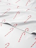 Full Christmas Candy Canes Sheet Set - Cozy Holiday 4-Piece