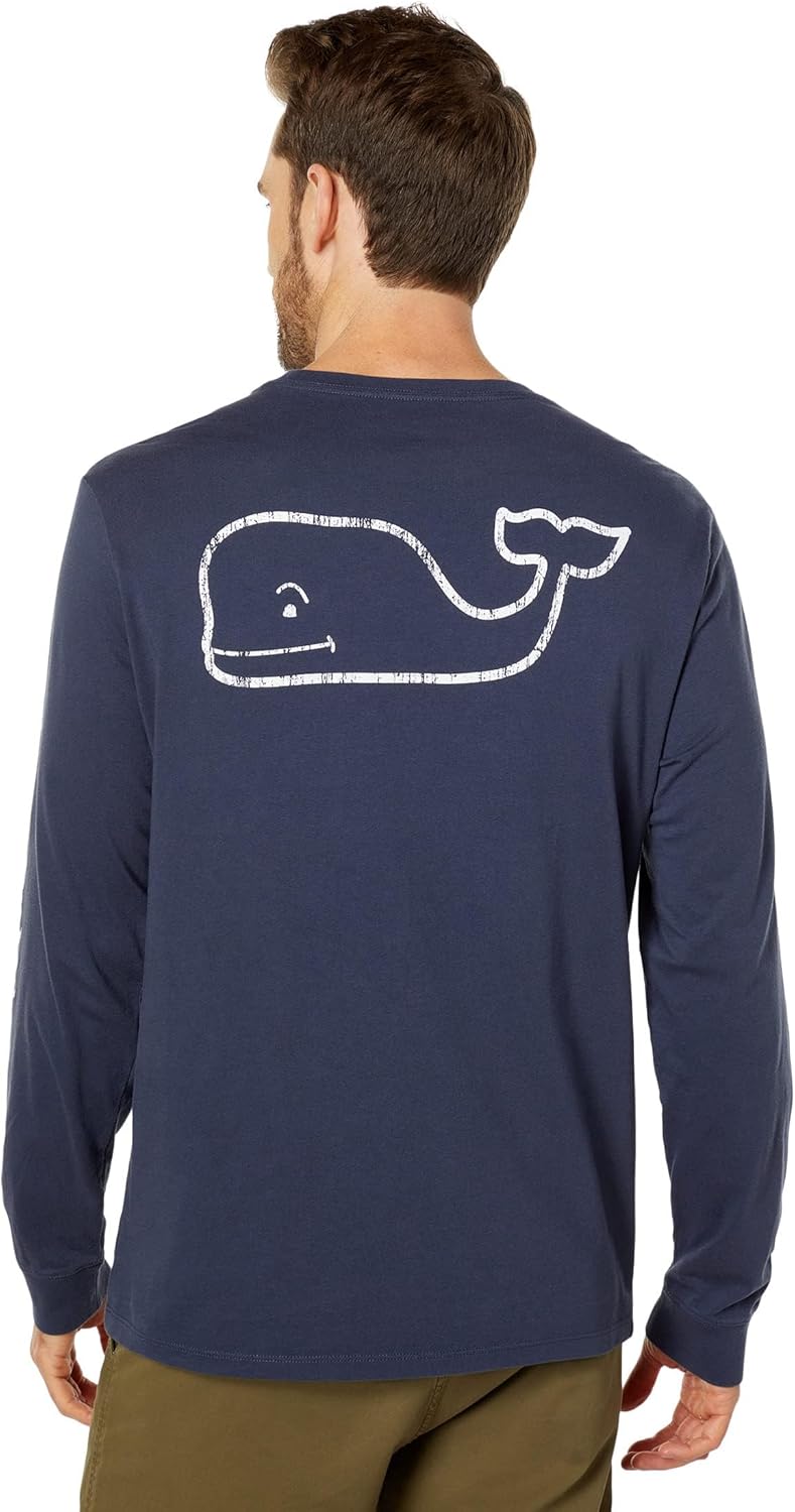 Vintage Whale Pocket T-Shirt for Men - Timeless Comfort