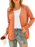 Women V Neck Button Down Knit Cardigan Sweater - Lightweight Viscose