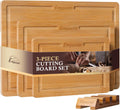 Empune Bamboo Cutting Board Set - Durable 3-Piece Bamboo Boards