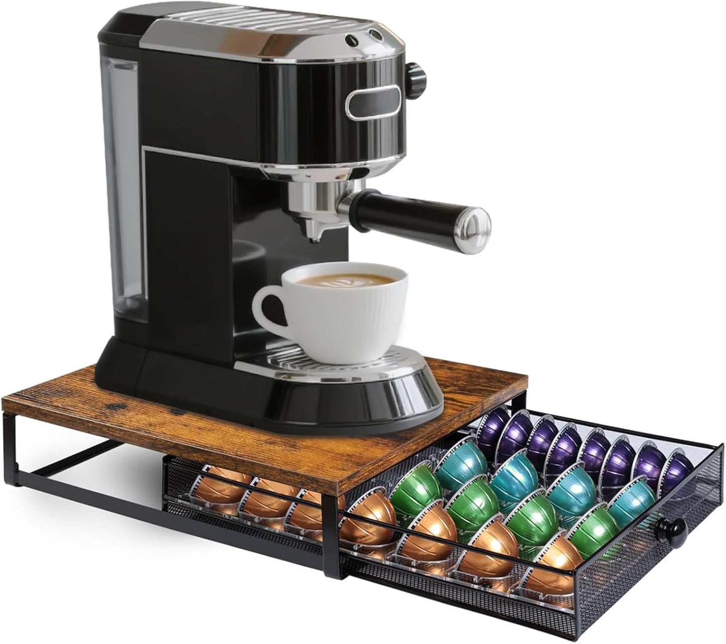 Coffee Pod Holder Drawer Organizer for Nespresso Vertuo Pods