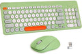 Wireless Keyboard and Mouse Combo - Slim Colorful Full-Sized Set