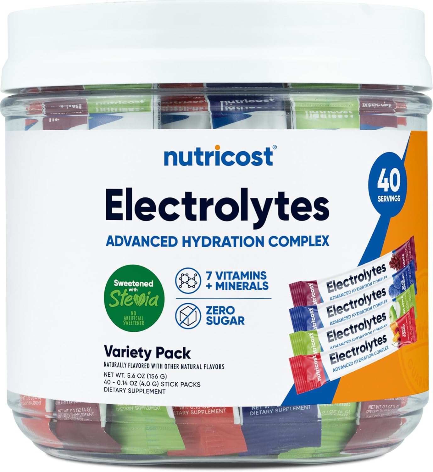 Nutricost Electrolytes Complex Variety Pack for Hydration Needs