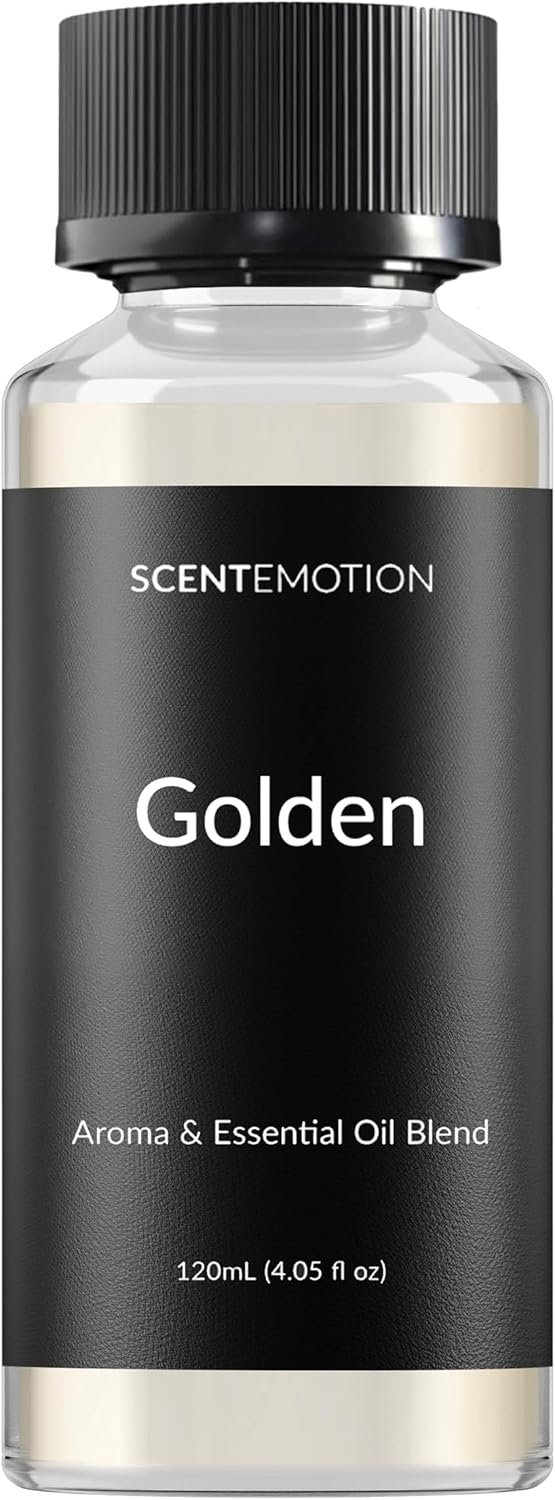 Golden Diffuser Fragrance Oil for Home and Spa Aromatherapy