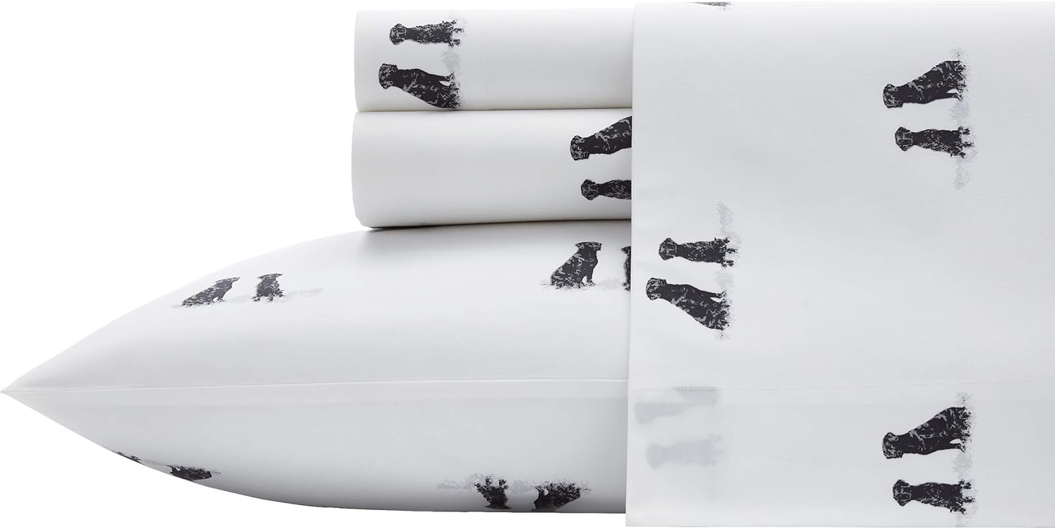 Eddie Bauer Full Sheets Cotton Percale Bedding Set for Comfort