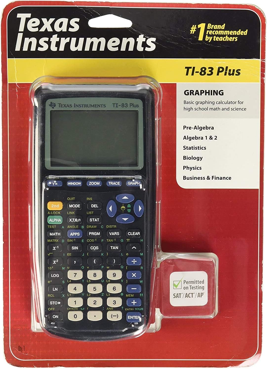 Texas Instruments TI-83 Plus Graphing Calculator for Students