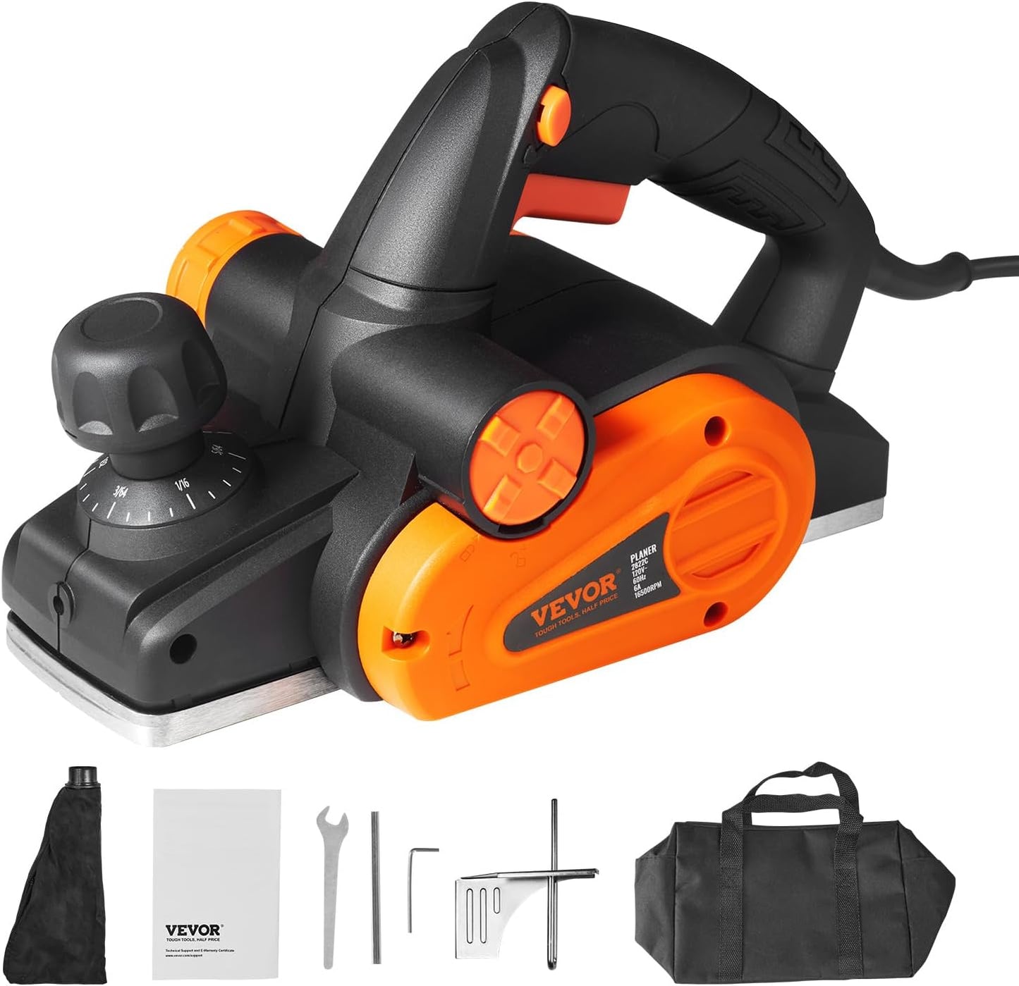 VEVOR Electric Hand Planer for Smooth Finish Carpentry Tasks