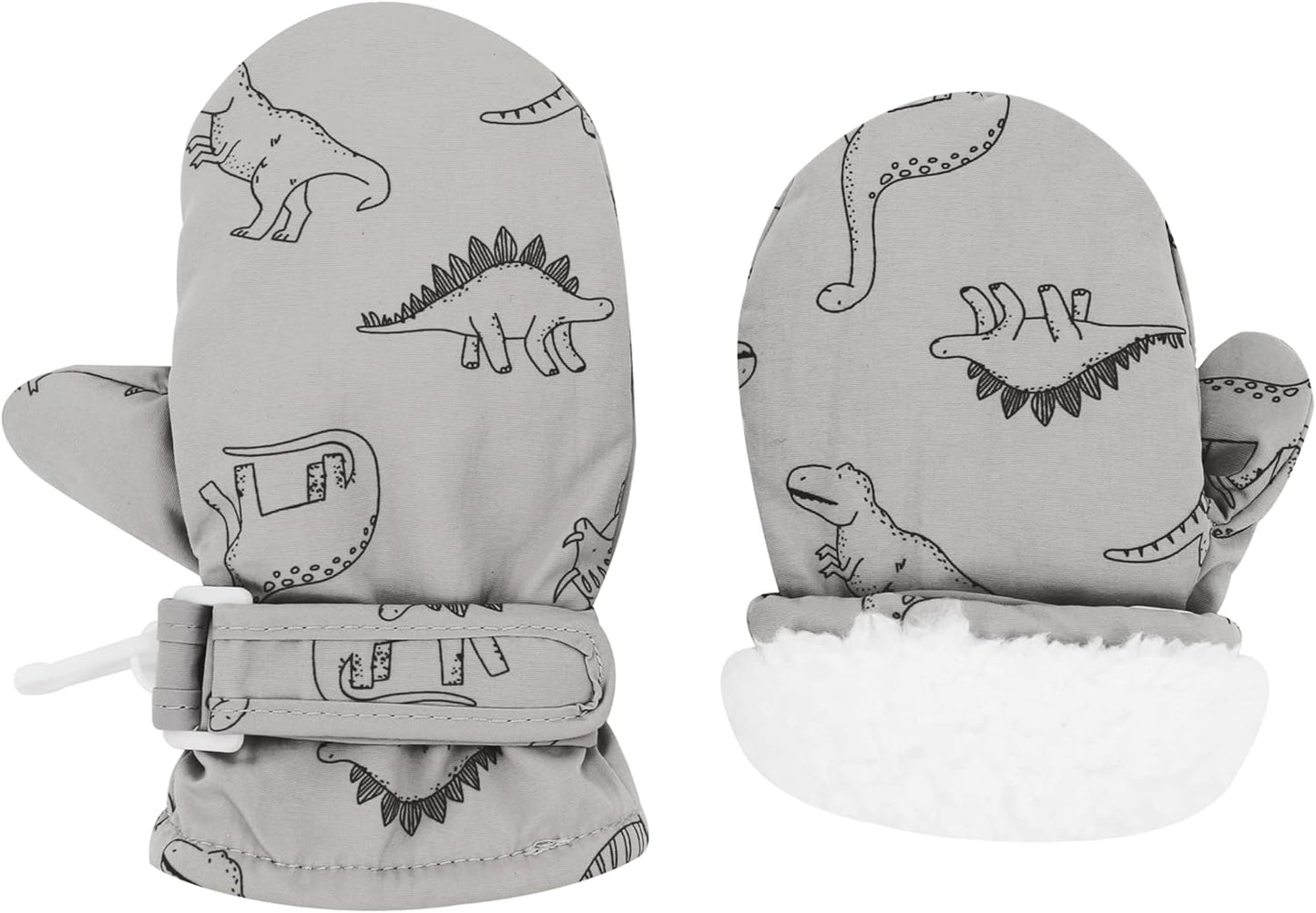Cozy Waterproof Toddler Mittens in Slivery Shade