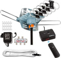 Five Star HDTV Antenna Amplified Outdoor 150 Mile Range - Rotating 360