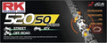 RK Racing Chain 520-SO-108 Steel O-Ring 108 Link Chain - Durable Ride