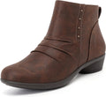 Women's Ankle Boots Casual Fashion Chunky Heeled Booties (Style N4HT)