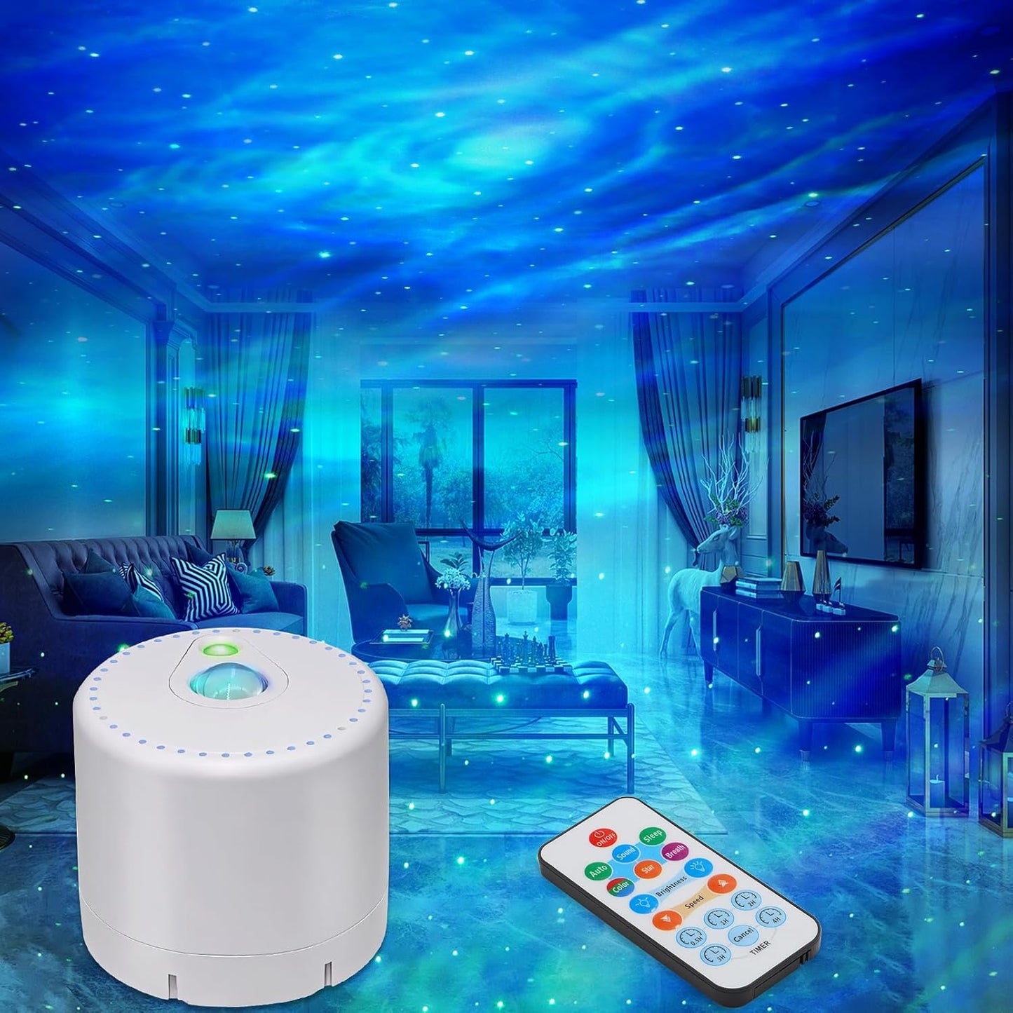 Remote Control Galaxy Projector - Transform your Bedroom