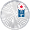 Norjac Pizza Pan with Holes, 18 Inch for Perfect Crusts