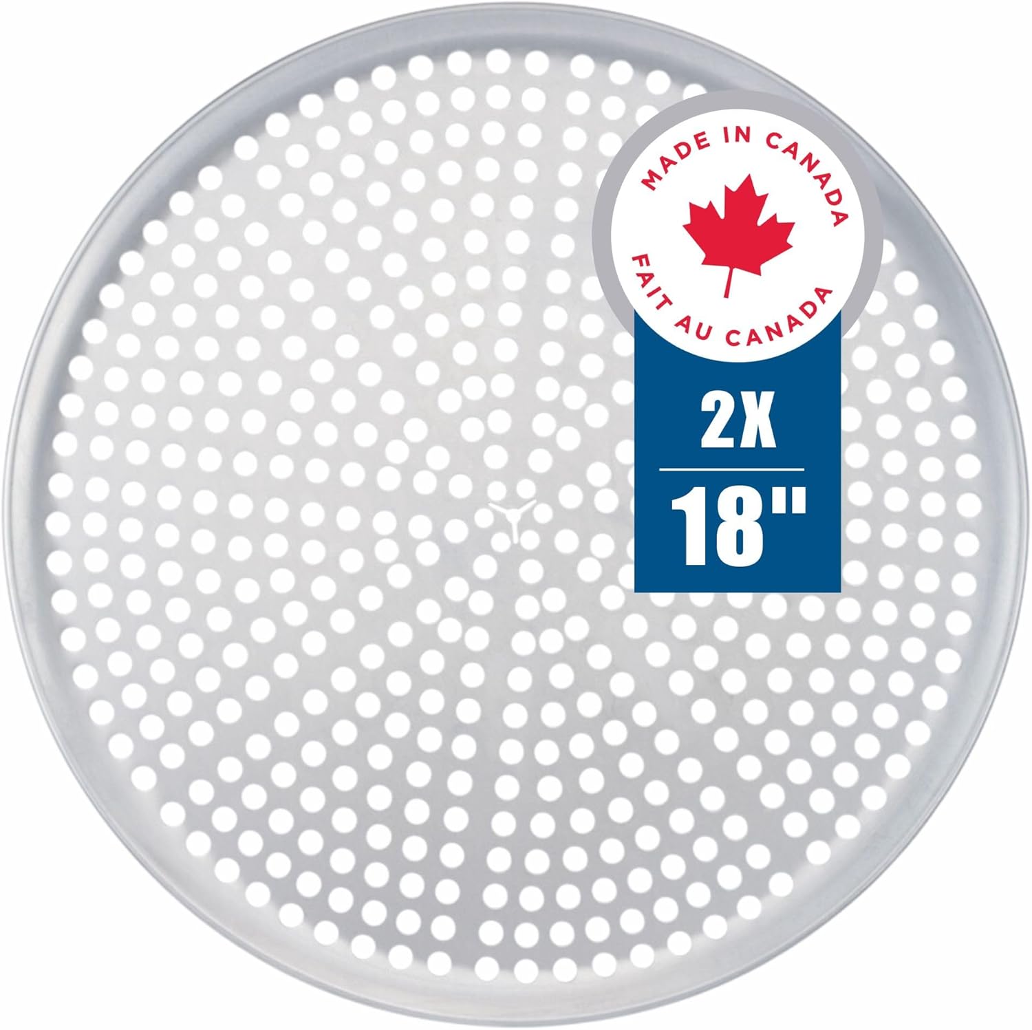 Norjac Pizza Pan with Holes, 18 Inch for Perfect Crusts