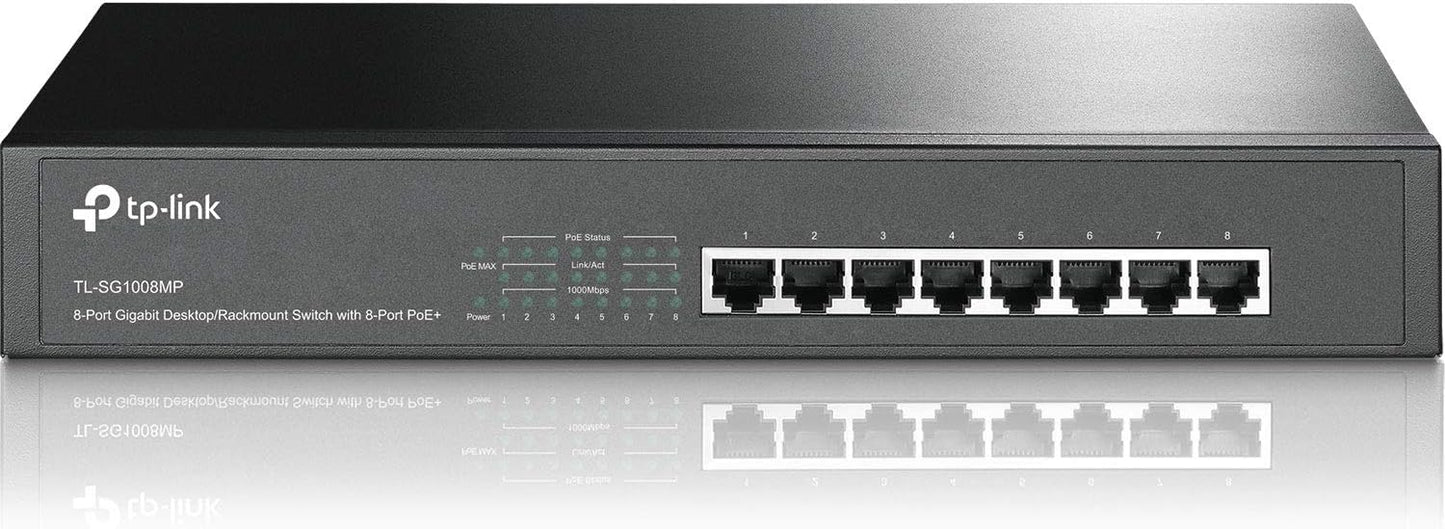 TP-Link 8 Port Gigabit PoE Switch for Reliable Networking Needs