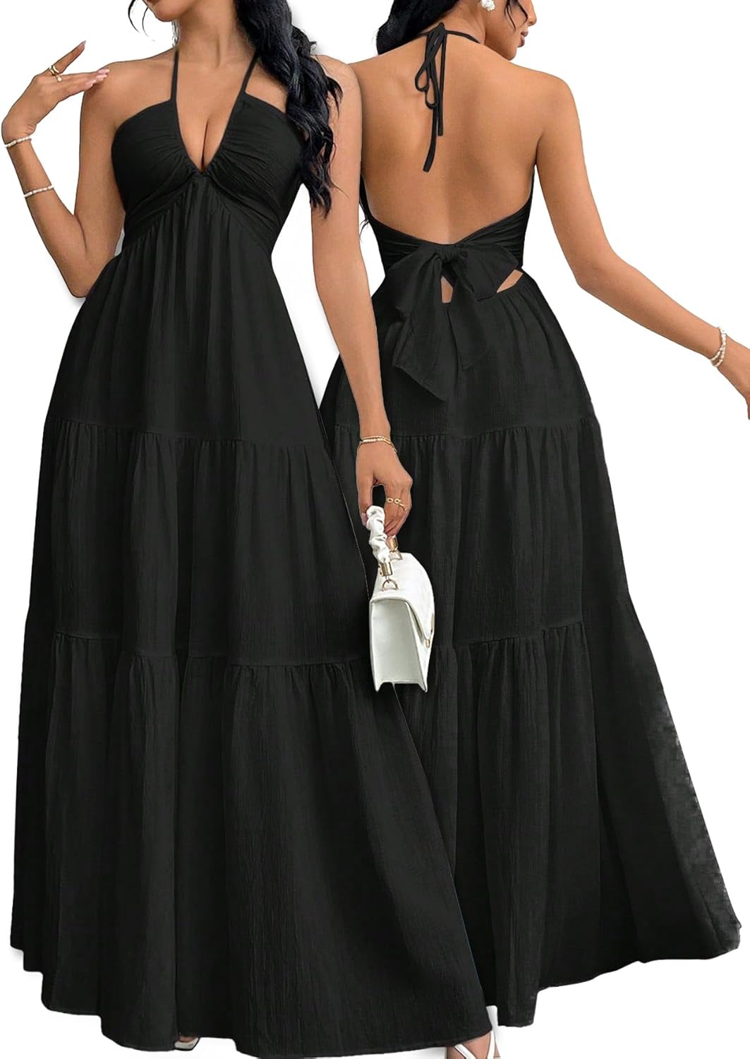 Narecte Women's Maxi Summer Dresses for Beach and Vacation Fun