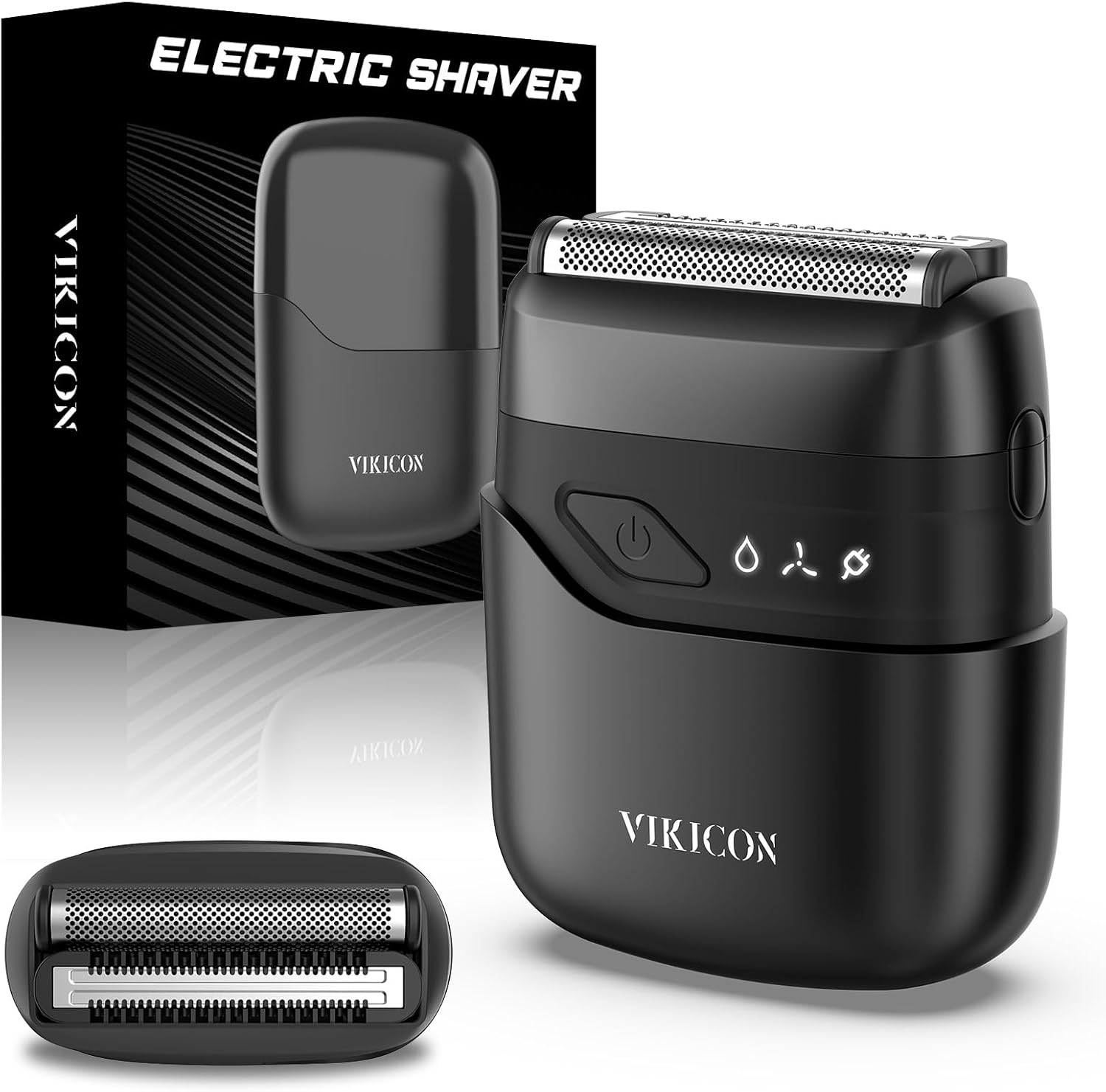 VIKICON Electric Foil Shavers for Men - Compact Travel Shaver
