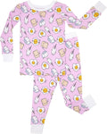 Toddler Two-Piece Pajama Set - Soft Viscose Bamboo PJs