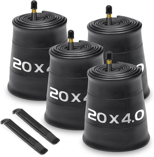 20x4 Fat Bike Tube Pack with Schrader Valve for Easy Riding