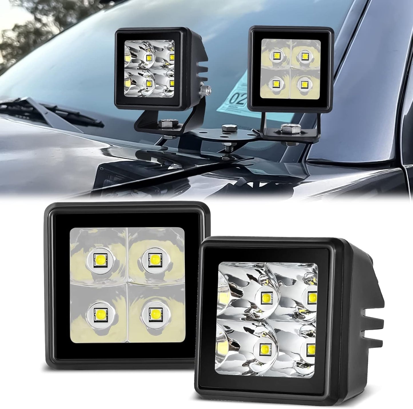 2 Inch LED Pod Lights Spot for Trucks, SUVs, and Motorcycles