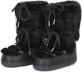 Faux Fur Boots for Women - Warm Water-Resistant Fuzzy Snow Boots
